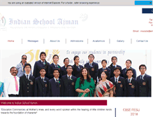 Tablet Screenshot of indianschoolajman.org